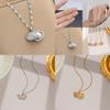 Summer Trendy Alloy Pendant Necklace With Cz Stones And Geometric Style