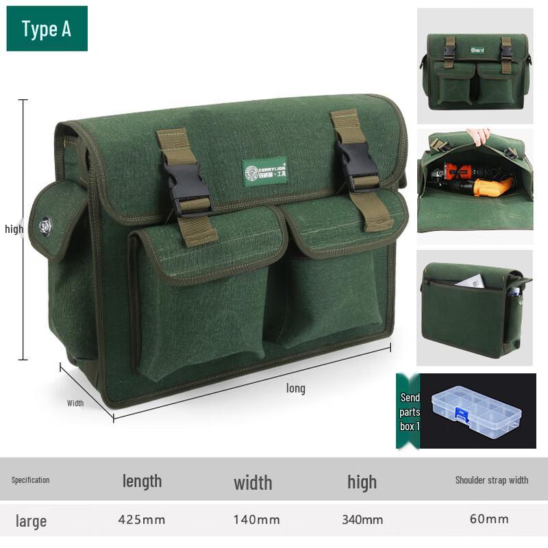 Berry Lion Multifunctional Canvas Tool Bag