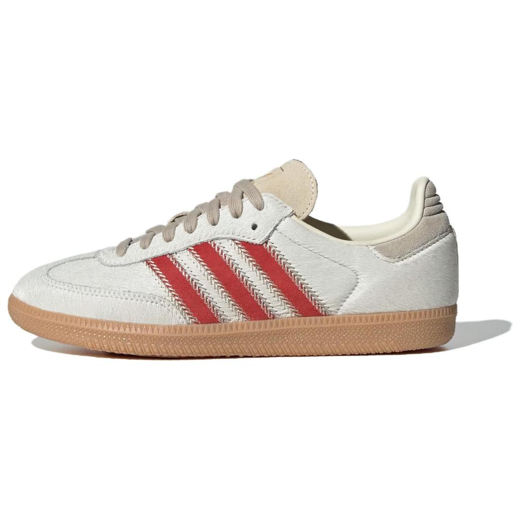 Adidas Samba OG Pony Hair Pack - Wonder Beige Better Scarlet Women Sneakers Cream Cream-White JS3935