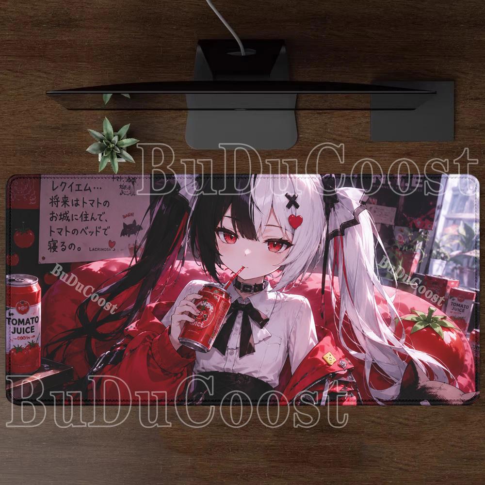 Neverness To Everness Lacrimosa NTE Mousepad Kawaii Anime Girl Mouse Pad PC Non-Slip Rubber Edge Locking Gaming Office Desk Mat