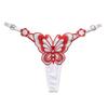 Butterfly Pattern Briefs Embroidery Solid Color Sexy Underwear Lingerie Women Panties Underpant