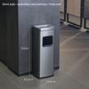 Entrance Trash Can Corridor Aisle Ashtray Cigarette Butt Collector Hotel Lobby Stainless Steel Vertical Elevator