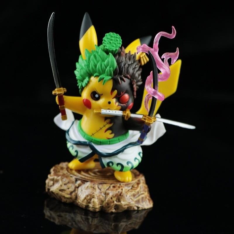 

One Piece Roronoa Zoro Pikachu Action Figures Model Toy Desktop Gift Decoration