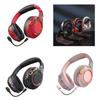 Wireless Gaming Headsets with Noise Cancelling Bluetooth-compatible Over Ear Headphones with Detachable Boom Microphone