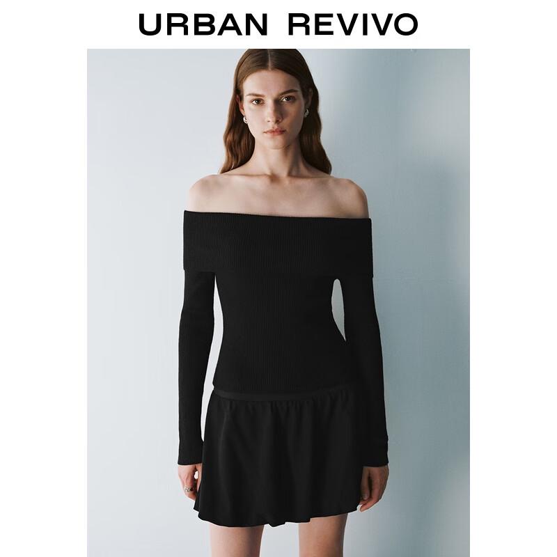 UR Women's Simple Off-Shoulder Knit Top