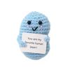 Hand-Knitted Pea Doll: Positive Energy Ornament Collection