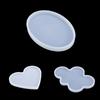 Silicone for DIY Coaster Resin Epoxy Mold Cup Mat Tray Tea Coaster Resin Molds Silicone Wine Glass Coasters Clay Plate Mould