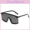Vintage Retro Large Frame Sunglasses With Gradient Ocean Lenses For Women Summer Fashion