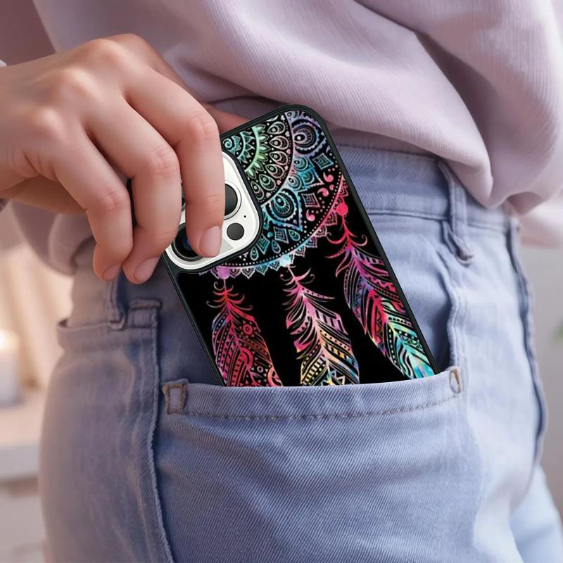 Turquoise Mandala Phone Case For iPhone 17 Air 15 16e 14 13 Pro Max Coque 12 11 Pro Max PLUS cover