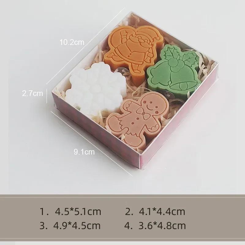 Creative Christmas Snowman Gingerbread Man Christmas Candle Aromatherapy Gift Set Home Decoration Birthday Gifts