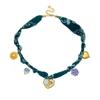 Set di Ciondoli Artistici Retro Etnici Placcati Oro Cuore Fiore Bussola