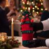 Bowknot Wine Bottle Cover Bow Ruffled Beer Bottle Cover Holiday Decoration  Halloween Christmas