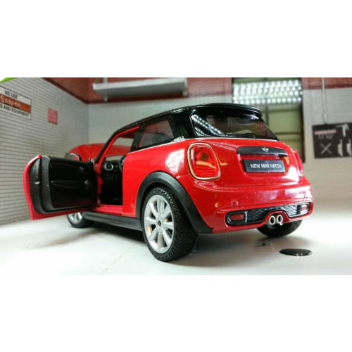 Willy 1/24 Scale Mini Cooper S Hatchback 2-Door 2015 (Red)