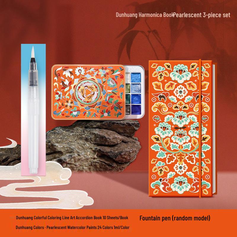 Feile Bird 60-Farben Dunhuang schillernde perlmuttfarbene Aquarell-Geschenkbox für chinesische & Thangka Goldlinienmalerei