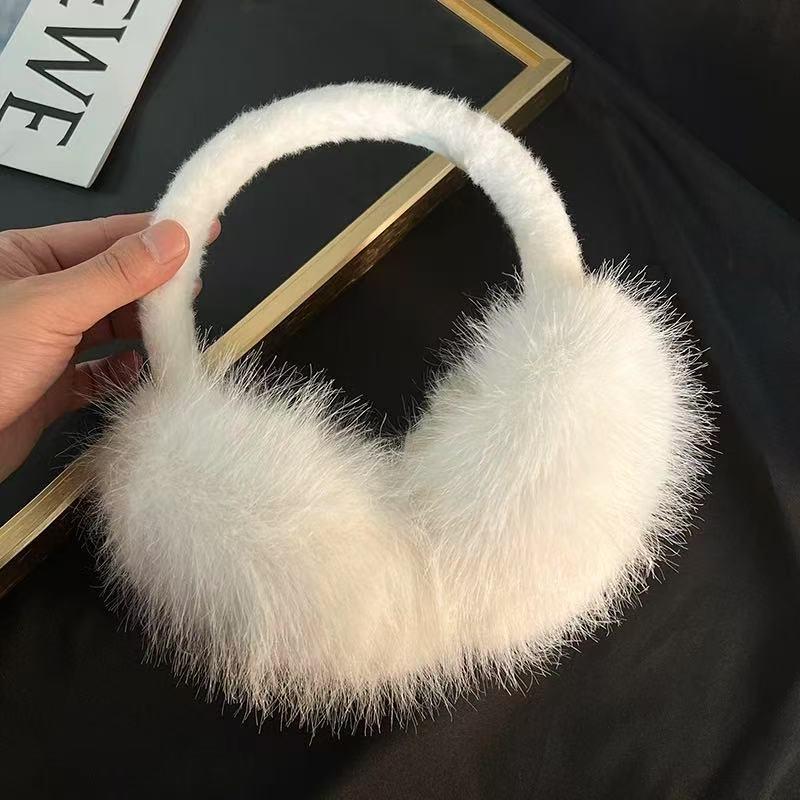 Fashion Soft Faux Fur Ear Warmer Winter Earmuffs For Women Men Solid Color Earflap Outdoor Cold Protection Ear-Muffs Ear Cover