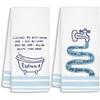 Vintage Coastal Beach Sardine Fish Kitchen Towels, Fish Gifts Hand Towel for Bathroom Decor,Ocean Nautical Sardine Dish Tea Towels for Kitchen,