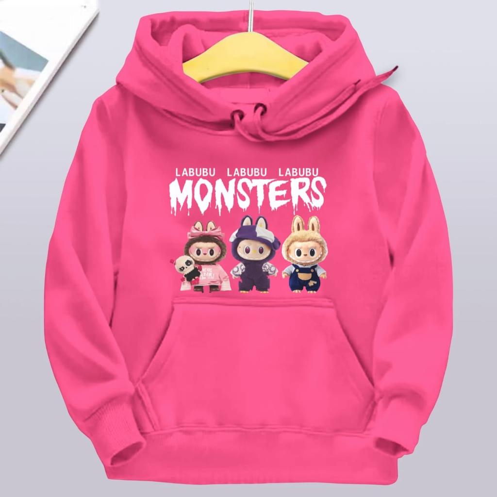 Children's Hoodie New Trendy Labubu Kids Cute Cartoon Casual Daily Hoodie 100-160cm Boys Girls