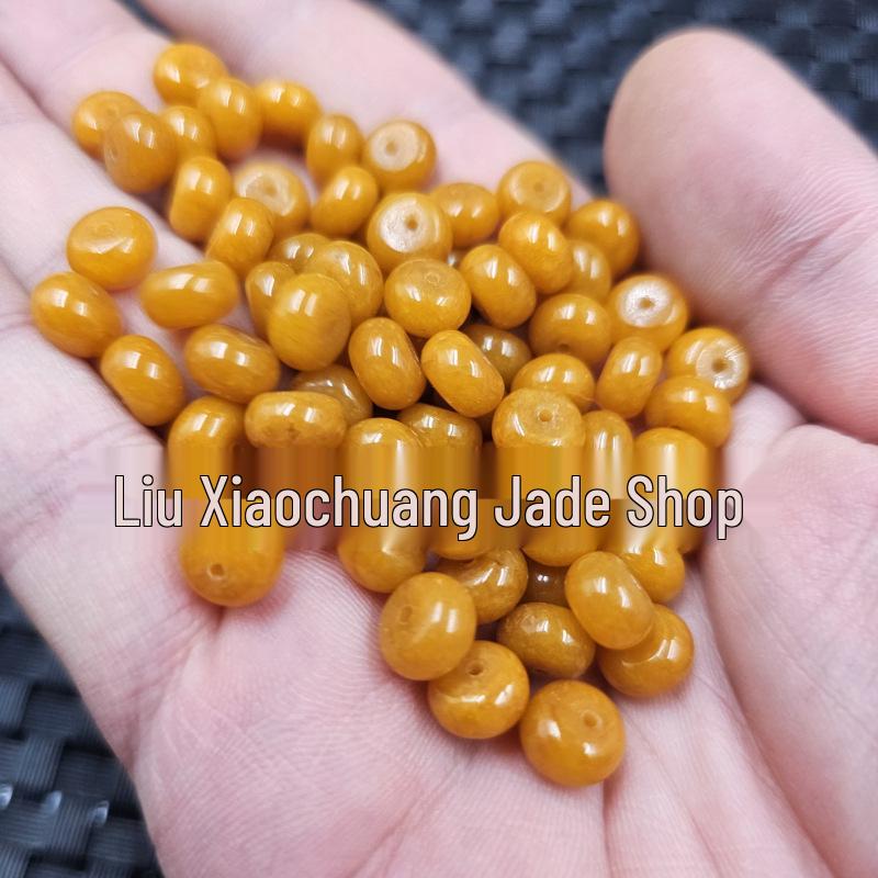 Yellow Topaz & Quartzite Jade Abacus Spacer Beads for DIY Jewelry
