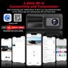 1080P HD Triple-Lens Dash Cam with WiFi and Night Vision