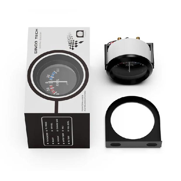 Vehicle Meter 12V Automobile Car Gauge 2" 52mm Water Temp Oil Temp Oil Press Fuel Volts Oil press kg Ammeter Gauge Black Shell