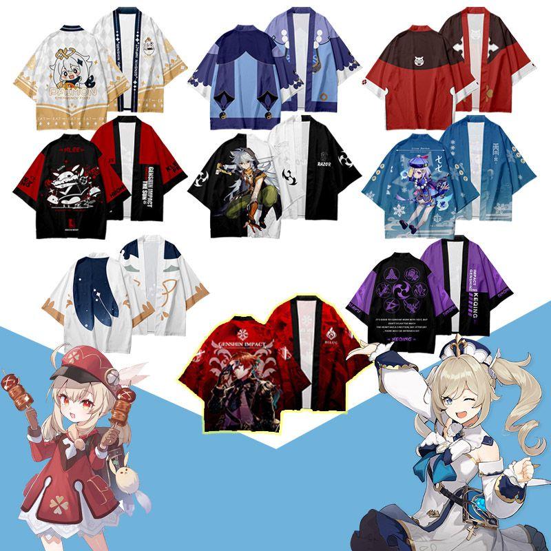 Genshin Impact Cosplay Kimono Costume For Adults With Exquisite Breathable Fabric