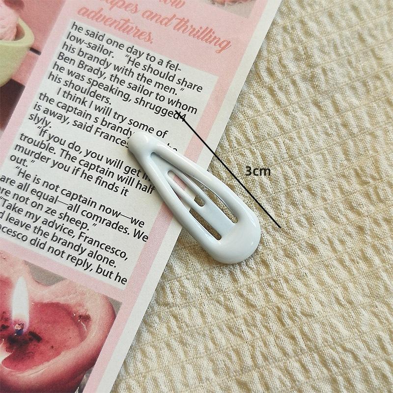 3cm Oil Drop Baby BB Clip Glossy Simple Cute Children's Small Non-Damaging Hair Clip Side Bangs Clip