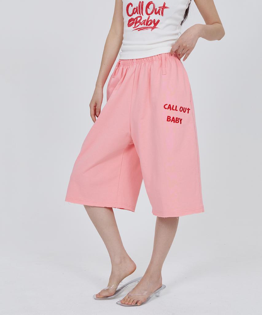 CONY Connie Callout Baby Sweat Shorts / Pink