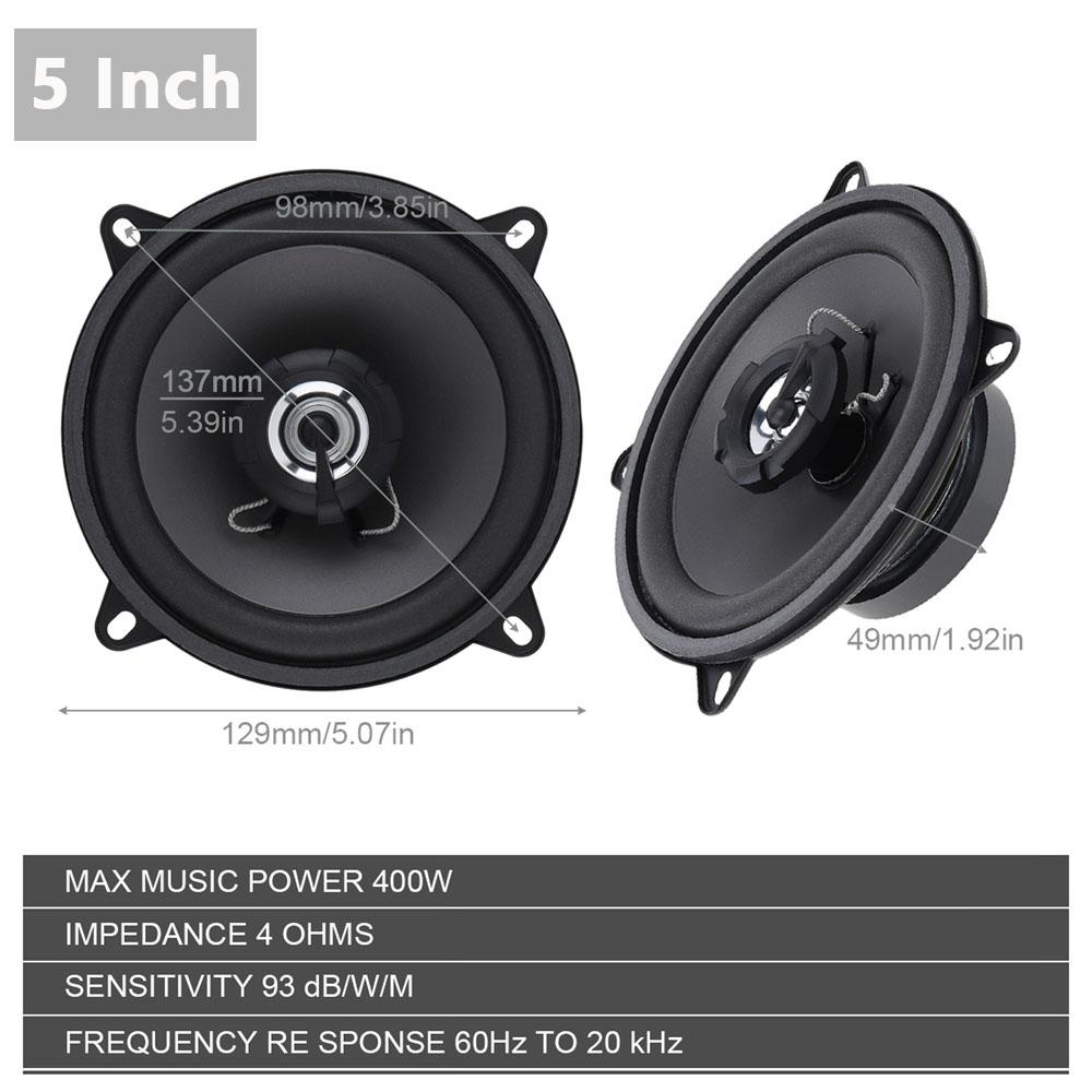 1 4 / 5 Inch Car Speakers Vehicle Door Subwoofer Car Audio Sound box Music Stereo Full Range Frequency Hifi Automotive SpeakerGood product