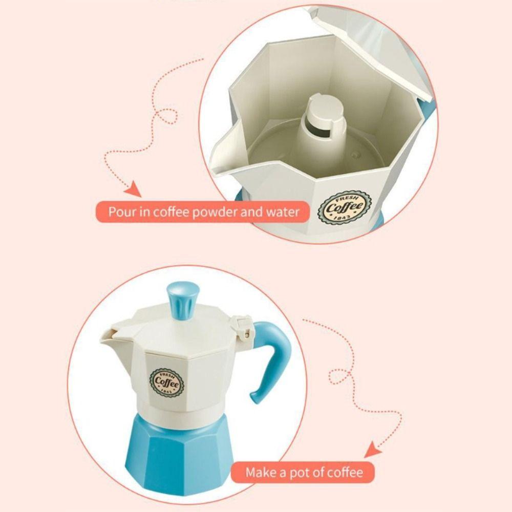Coffee Machine Simulation Coffee Set Pretend Play Afternoon Tea Toy Play House Toy  Children