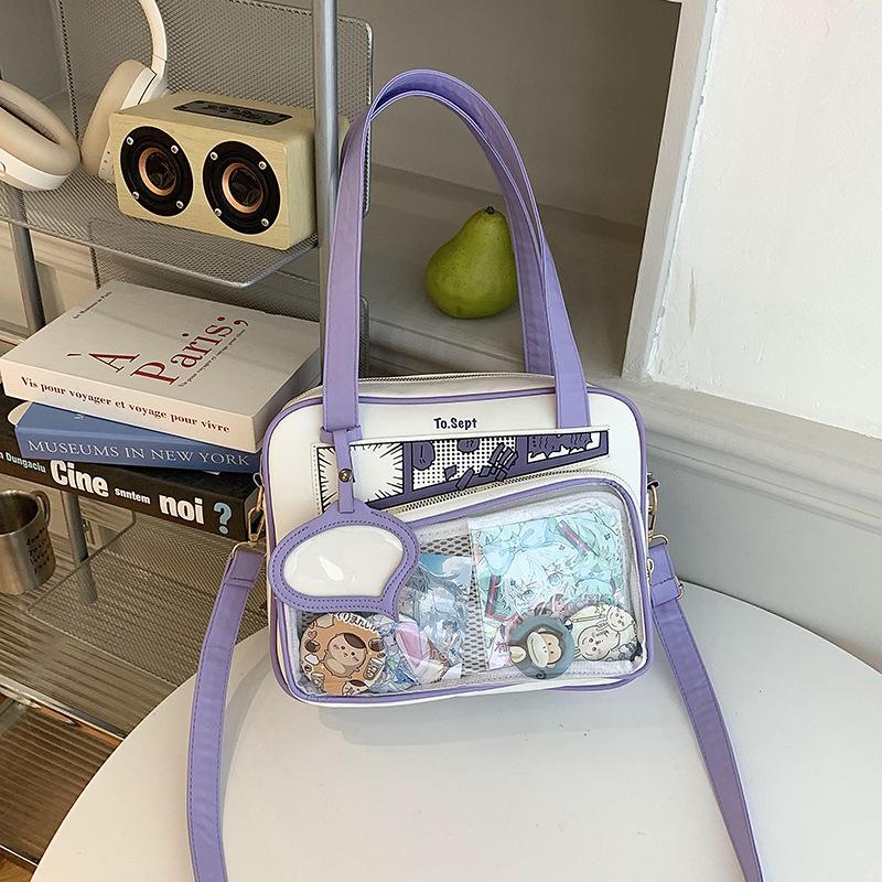 Small Food Intake Pain Bag, Casual Student Crossbody Uniform Bag, Girls' Second-dimensional Daily Diagonal Shoulder Handbag