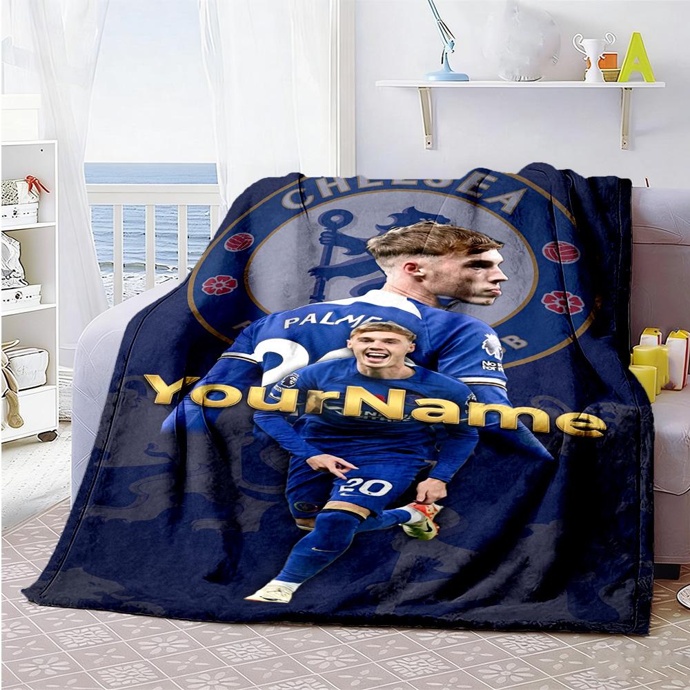 Chelsea Fc Personalized Name Blanket Throw Personalized Blanket Durable Comfort Versatile For Office Seaside Chair Picnics Four Seasons Multipurpose