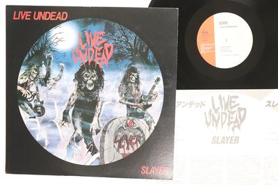 12inch Record SLAYER  Live Undead SP185249 FAR EAST METAL 1986 Japan Metal Used