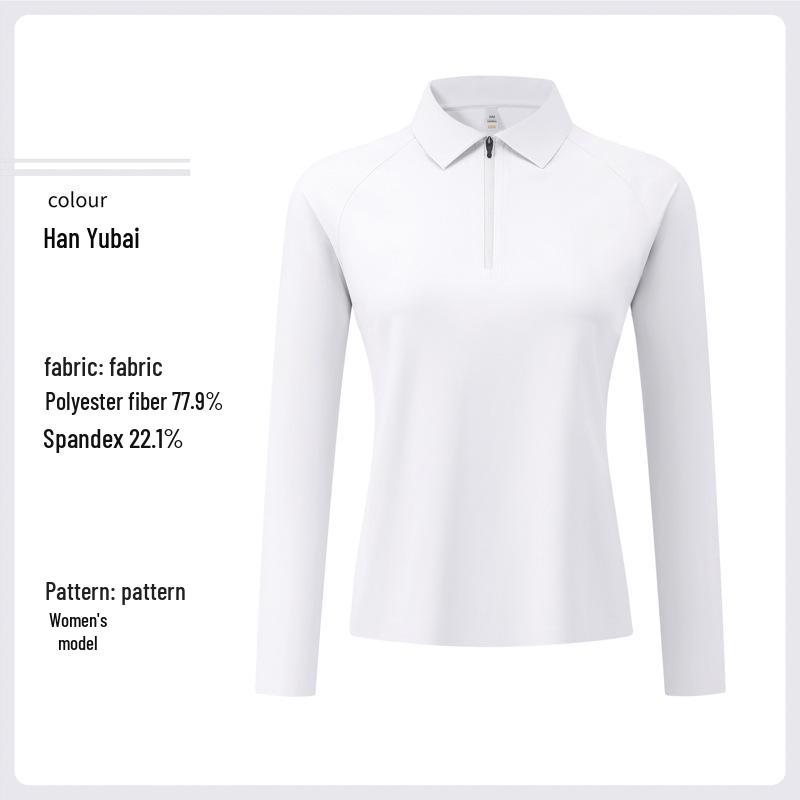 2025 Autumn/Winter Women's Long Sleeve Polo Shirt - Soft, Skin-Friendly, Moisture-Wicking, Heat-Retaining, and Warm-Locking Design
