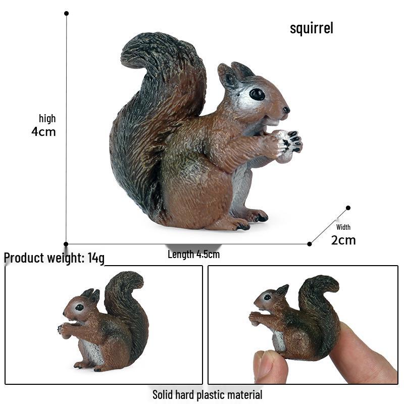 Simulation Animal Model Toys - Mouse, Marmot, Flying Squirrel, Naked Mole Rat, Squirrel, Weasel, Golden Hamster Ornaments