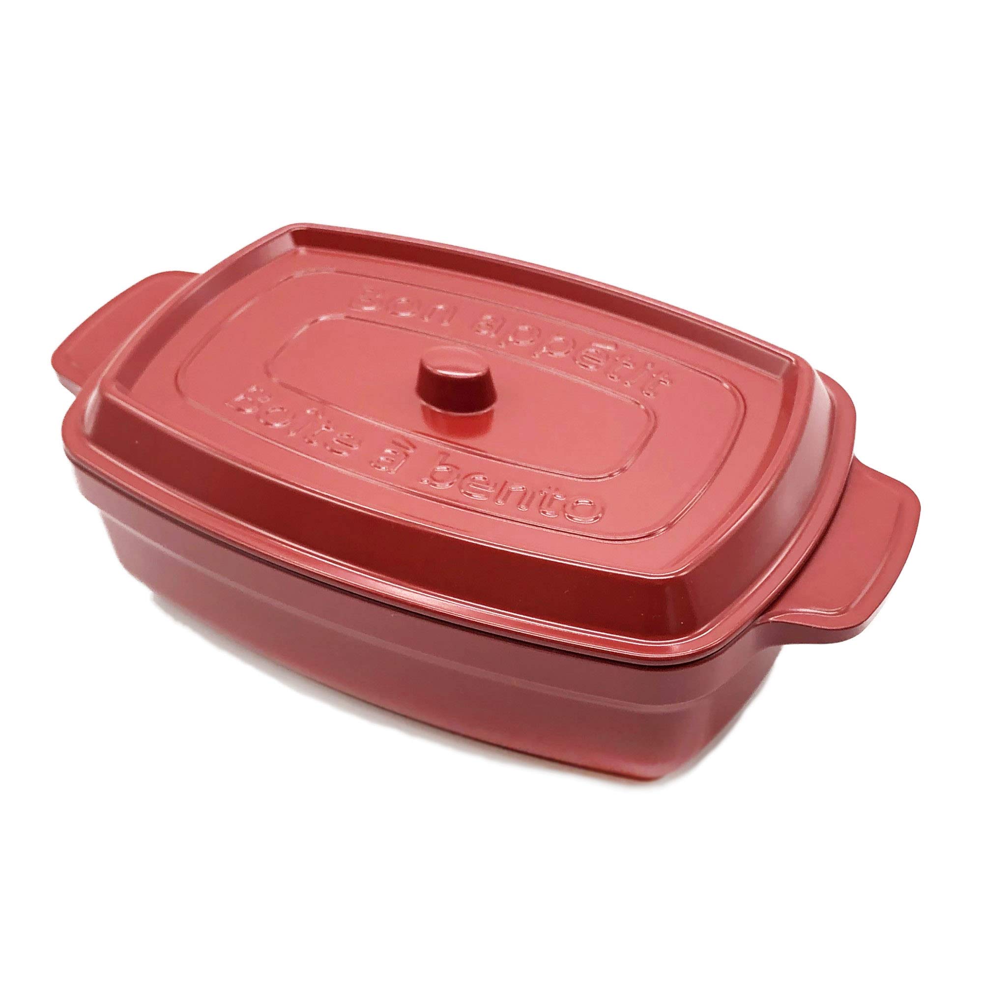 

Takenaka Cocopot Rectangle Bento in Box, Red, 600ml, T-76408 (Made Japan)