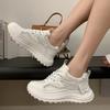 Single net dad shoes women 2025 summer season new mesh breathable Hong Kong style versatile women's shoes casual sports white shoes