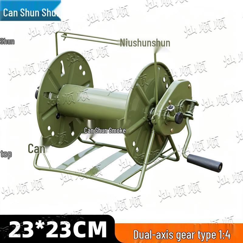 Portable Hand-Crank Cable Reel Dispenser