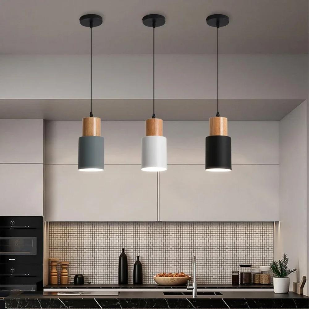 1/5/10Pcs Minimalist Pendant Chandelier Bedroom Bedside Lamp Modern Nordic Restaurant Single Head Small  Bar Counter