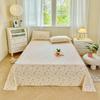 Cotton Bed Flat Sheet for Double Bed Plain Solid Color Top Sheets Single/Queen/King Flat Bedsheets Home Bed Linen Sheets