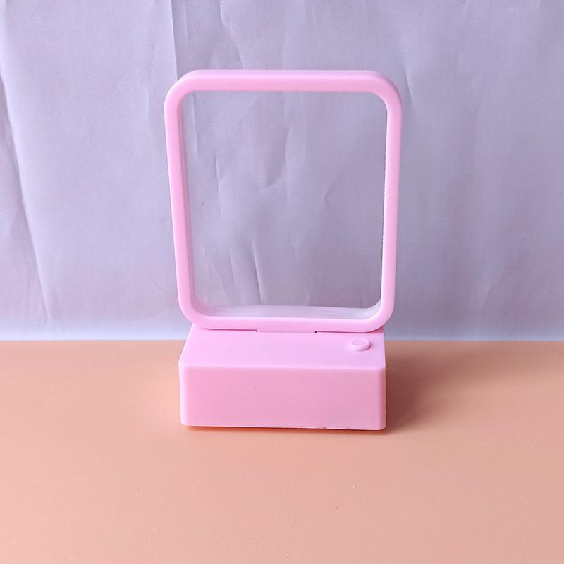 

Square Nightlight Creative For Kids Puzzle Making Handmade Aaa Battery Electric рожевий