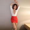 Sexy Women Deep V-Neck Tight Pencil Dress Pu Shiny Micro Mini Dress Patchwork Bodycon Bandage Dress Stage Dance Wear 26