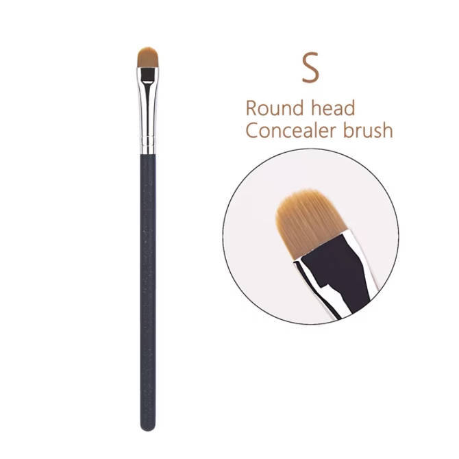 1pcs Upgraded Flat Circular Ultra-Thin Concealer Foundation Makeup Brushes For Liquid Foundation And Concealer Contour Brush