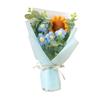 Buquê de Flores Artificiais de Crochê Flor Eterna Feita à Mão Buquê de Formatura Presente de Dia das Mães Aniversário