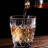 330ml/380ml Diamond Carved Wine Glass Luxury Cocktail Whiskey Glasses 2pcs Elegant Transparent Cold Drink Cup Exquisite Gifts