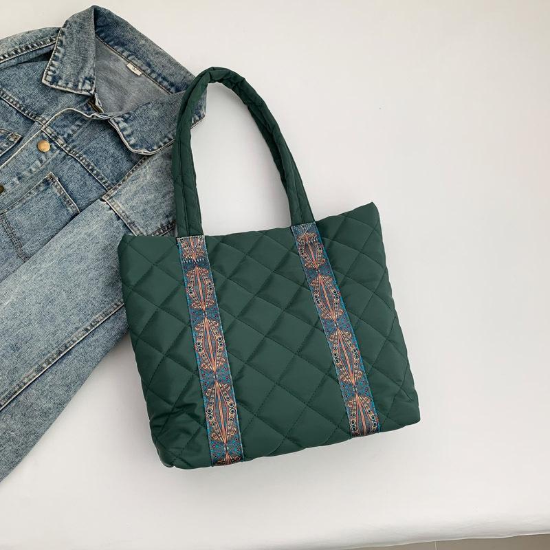 

Simple and fashionable commuter bag women s 2024 new simple and fashionable large-capacity tote bag simple and fashionable shoulder bag зелений