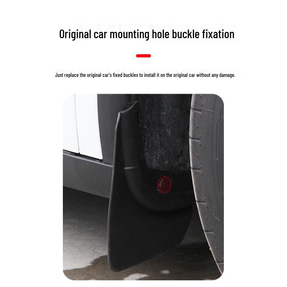 Dedicated No-Drill Mudguards for Tesla Model Y