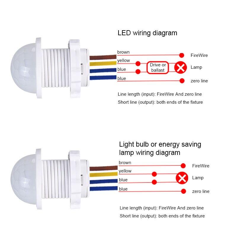 Infrared Motion Sensor Switch Detection Automatic Open Light
