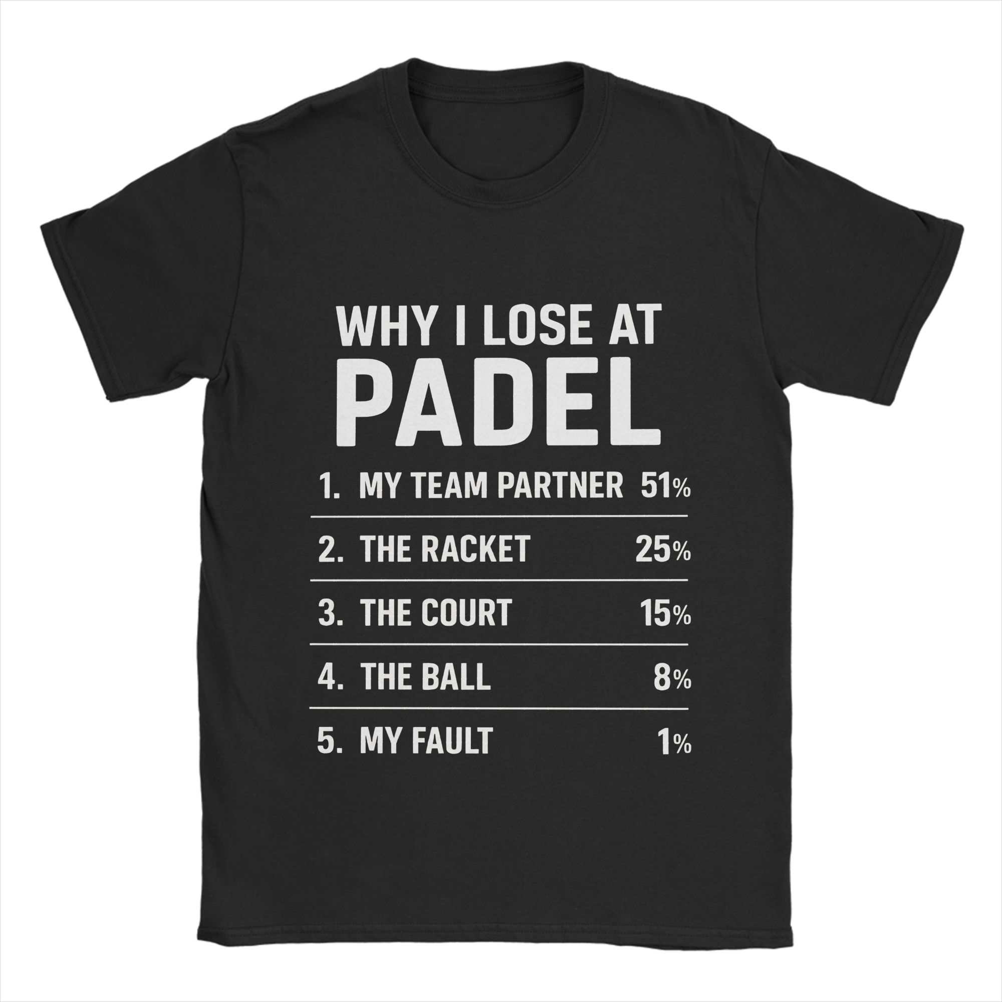 

Why I Lose At Padel Tennis Funny Excuses T-Shirt for Men Vintage Cotton Tee Shirt Round Collar Short Sleeve T Shirt - Men s... S разноцветный