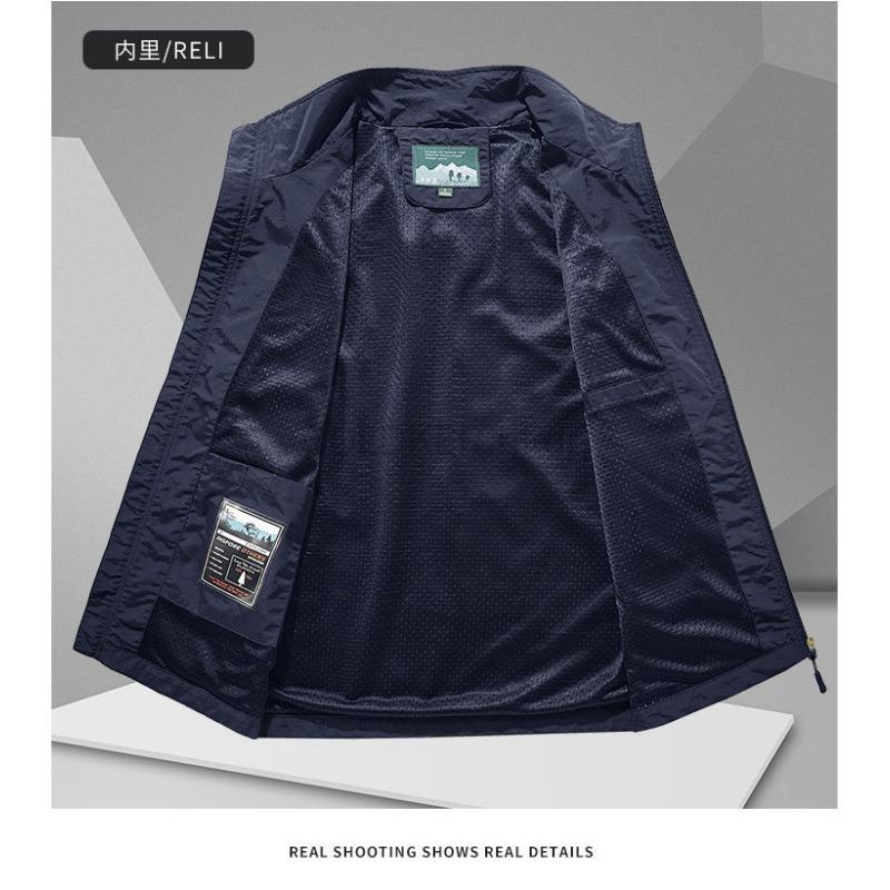 2025 Outdoor Leisure Vest Men's New Multi-Pocket Breathable Outdoor Cargo Jacket Coat High-Quality Design Hiking Fishing Vest