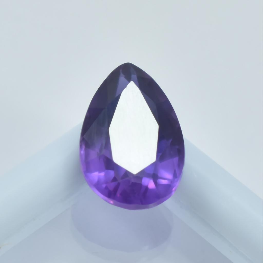 Natural Purple Sapphire Loose Gemstone Pear Cut 10.55 Ct September Birthstone for Gem Collections